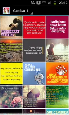 Gambar Kata Kata Cemburu android App screenshot 3