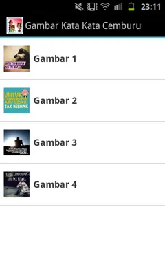 Gambar Kata Kata Cemburu android App screenshot 4